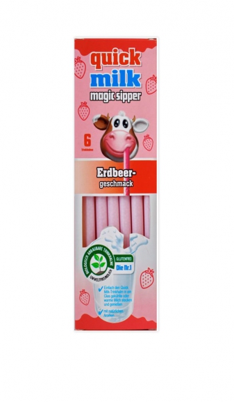Quick Milk 6 Biodegradable Straws